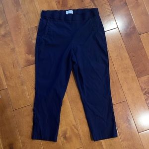 Elle Navy Stretch Cropped Pants